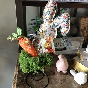 Easter bunny and rabbit